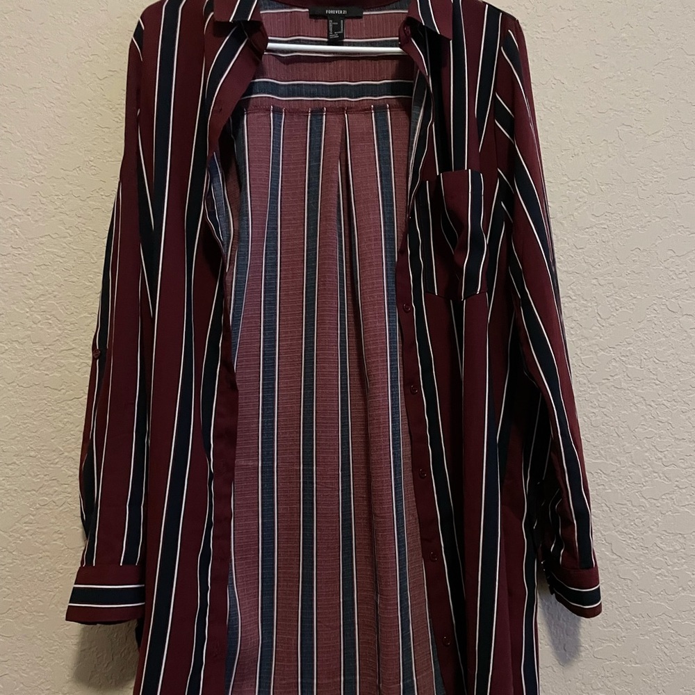 Forever 21 Long drape men button up